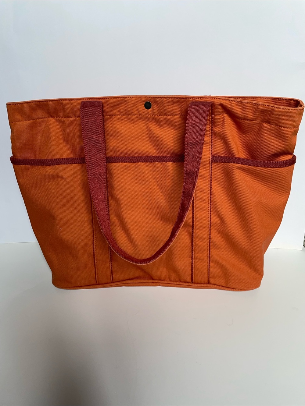 lululemon Orange Tote with Contrasting Red Trim - Picture 2 of 6